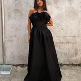 ELLIATT (black) Laurel strapless maxi