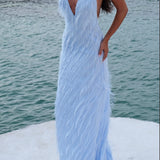 JASOOK (blue) Noa feather Maxi