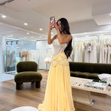 ORELTH (yellow/white) Azura Gown