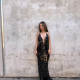 MISHA (black) Sapphire Sequin gown