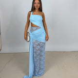 DECONDUARTE (blue) Paradiso lace maxi