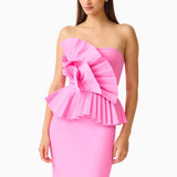 ELLIATT (candy pink) Orelia pleated midi
