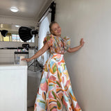 ACLER (multi colour) Warburton skirt/top set