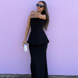 EFFIE KATS (black) Naya top/skirt set