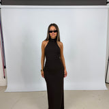 EFFIE KATS (brown/mocha) Rhi halter maxi