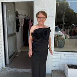 ELLE ZEITOUNE (black) Miles strapless midi