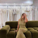 TOJHA (green) Dontae sequin maxi