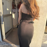 TOJHA (black) Kanika strapless maxi