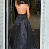 HANSEN AND GRETEL (black) Evalina Taffeta gown