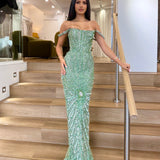 ALBINA DYLA (green) Aurora Verde Gown
