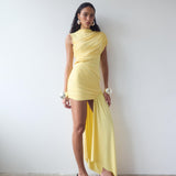 DELAVALI (yellow) Ravenna jersey mini with tail