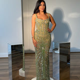 ALBINA DYLA (green) Aurora Verde Gown