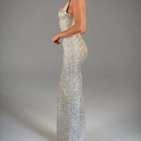 THE DOLL HOUSE (nude/crystal) Antonia maxi