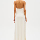 MISHA (white) Jennifer Cupro drape gown