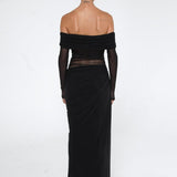 BENNI (black) Yasmin off shoulder maxi