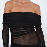 BENNI (black) Yasmin off shoulder maxi