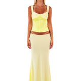 I AM DELILAH (yellow) Scarlett corset and skirt set