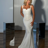 BABYBOO (white lace) Tansy Corset & Kaia Maxi Skirt