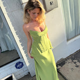ACLER (green) Bankfield corset maxi
