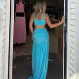 CHRISTOPHER ESBER (sky blue) Orion Separation top / skirt set