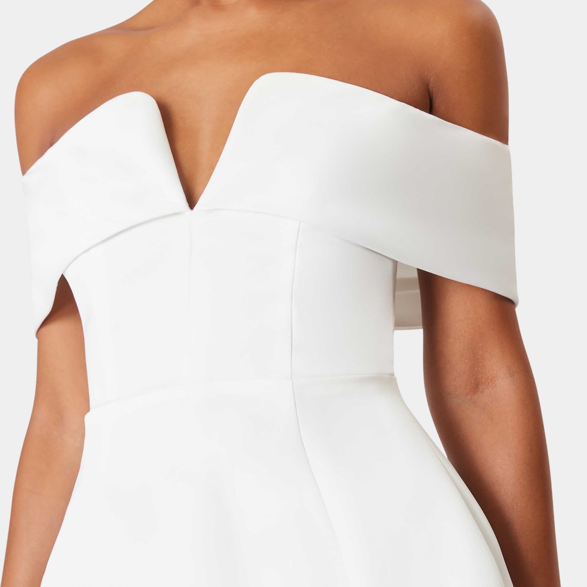 alice off the shoulder mini party dress in white White Dresses | Elegant White & Ivory Womens Dresses