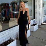 ELLE ZEITOUNE (black) Dalina strapless maxi