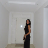 TOJHA (black) odora halter maxi