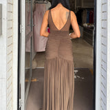 MISHA (brown) Inferno gathered maxi