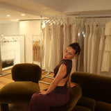 BEC AND BRIDGE (brown) Connie Asym midi