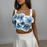 ACLER (blue/white) Craigieburn ombré skirt set