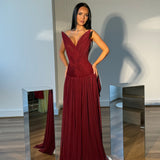 OXA COUTURE (wine red) Aurelia gown