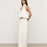 ONE OF OTHERS (white) halter top and skirt set