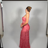 MANNING CARTELL (pink) Supreme Extreme feather gown