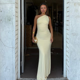NATALIE ROLT (yellow) Fabienne backless gown