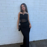 TOJHA (black) Kanika strapless maxi