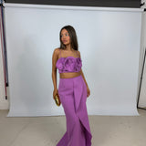 ACLER (purple) Underwood flower skirt set