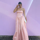 HANSEN AND GRETEL (rosette/peach) Audrey a-line midi
