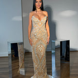 ALBINA DYLA (nude/silver) Symphony Gown