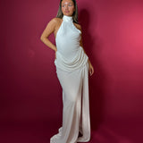 IVONA SKELO (white) Julietta high neck gown