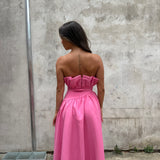 ELLIATT (pink) Laurel strapless maxi