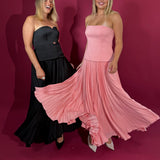 ACLER (black) Avonlea pleat midi