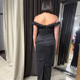 RACHEL GILBERT (black) Asha off the shoulder gown
