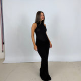 EFFIE KATS (black) Parker mesh bodysuit and skirt set