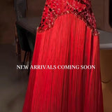 TABJA (red) Venice Fringe Gown