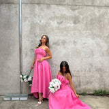 ELLIATT (pink) Laurel strapless maxi