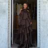 AJE (brown) Pandorea halter neck maxi