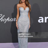 ALBINA DYLA (baby blue) Oceanic Strapless Gown