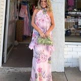 ELLIATT (pink floral) Millie Tiered Maxi