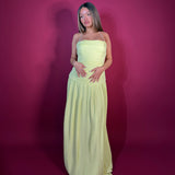 MANNING CARTELL (lemon) Royal debut strapless maxi