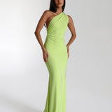 NATALIE ROLT (lime) Fabienne backless gown